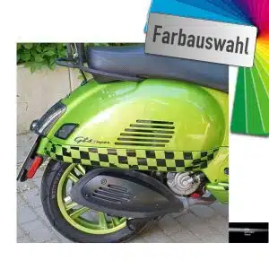 Flaggenmuster für Seitenteile Vespa GTS