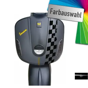 Flaggenmuster für Beinschild, Vespa GTS bis Bj. 2018*
