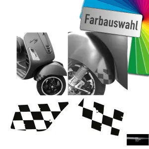 Flaggenmuster für Kotflügel, Vespa GTS, bis Bj. 2023