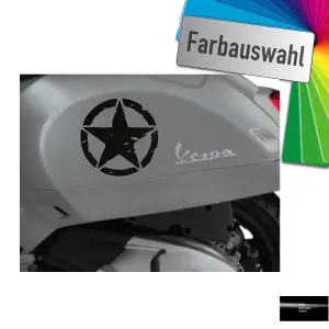 Stern 17cm für die Vespa Seitenbacke