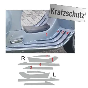 Steinschlagschutz Kratzschutz für Vespa GTS